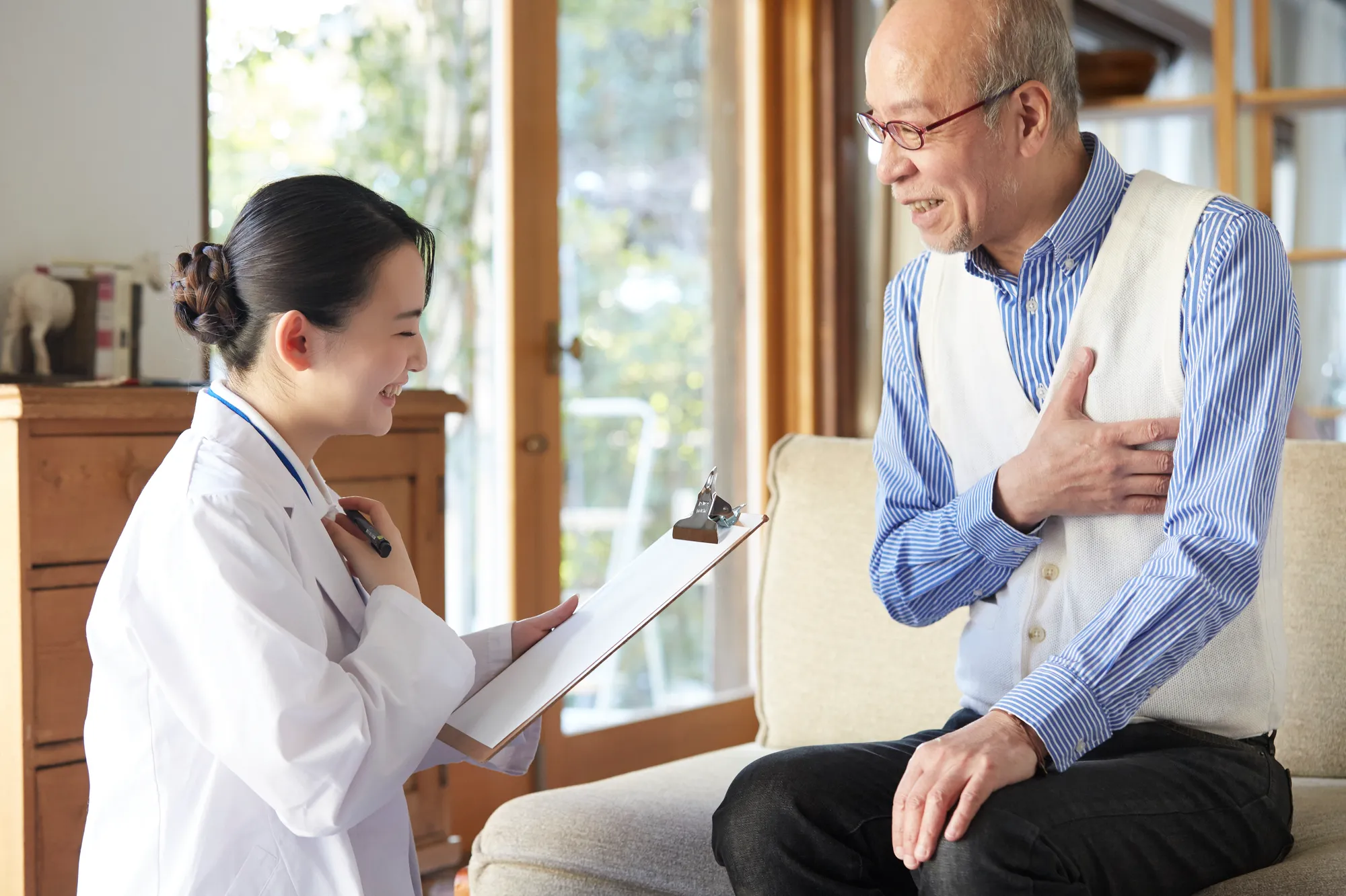 訪問した薬剤師の画像